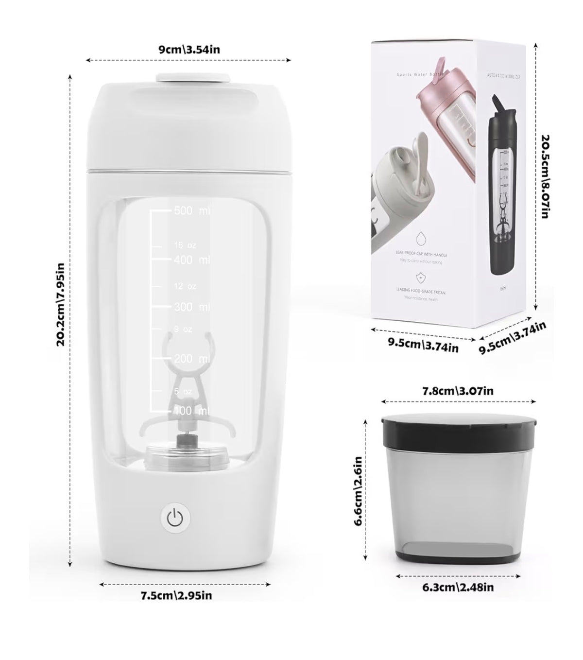 Electric Protein Shaker – Automatic Mixer Cup