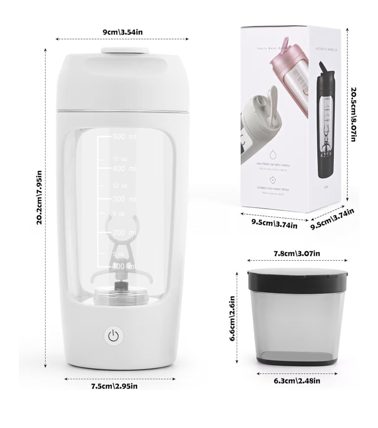 Electric Protein Shaker – Automatic Mixer Cup